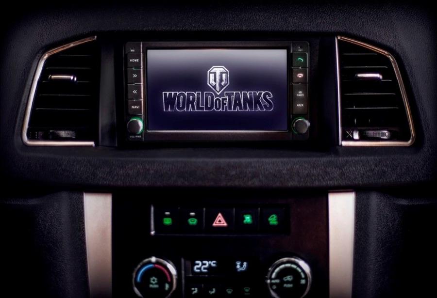 Детали интерьера УАЗ Patriot World of Tanks Edition 2016 года  (фото 5 из 11)